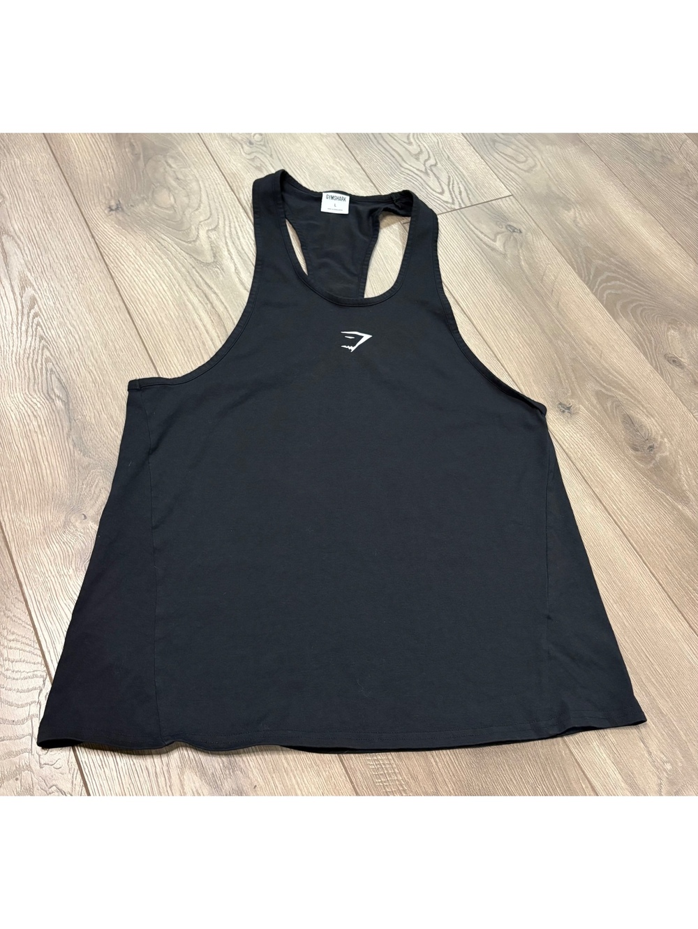 Gymshark black racerback tank top critical stringer large